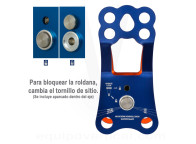 Polea pasanudos KOOTENAY ULTRA para rescate en altura con cuerdas