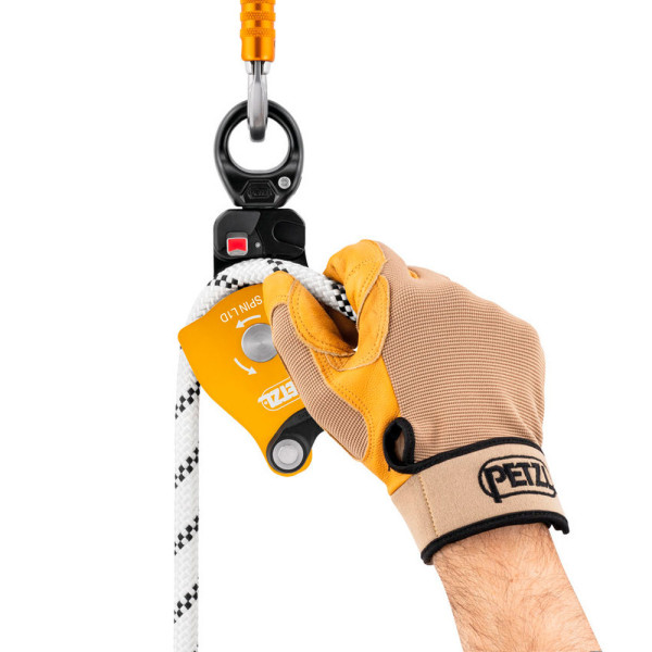 Polea unidireccional Spin L1D con eslabón giratorio de Petzl