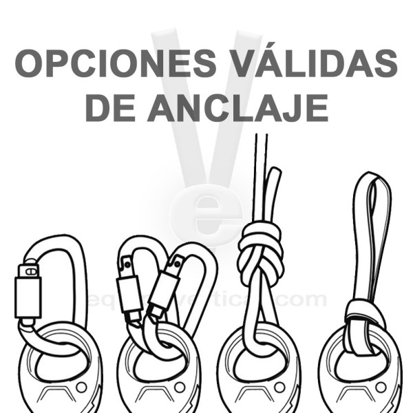 Polea unidireccional Spin L1D con eslabón giratorio de Petzl