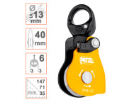 Polea unidireccional Spin L1D con eslabón giratorio de Petzl