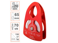 Polea prussik grande para cuerdas hasta Ø20mm. Ideal apeo en poda