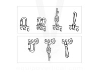 PAW S Placa multi anclajes Petzl. Eslabón para reparto de cargas.