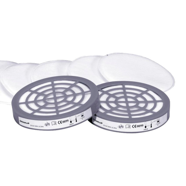 Prefiltros P2 para semimáscara 6200 Delta. Protección partículas 2