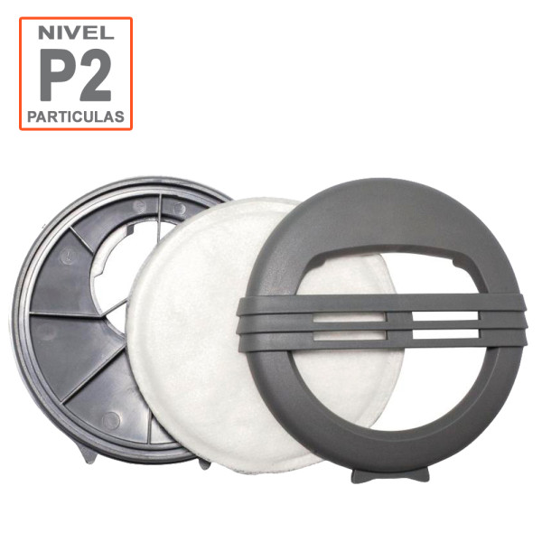 Filtros P2 para semimáscara 6200 Delta. Protección partículas