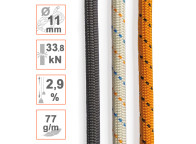 Cuerda de Ø11mm TITANIA muy resistente y ligera. Funda reforzada.