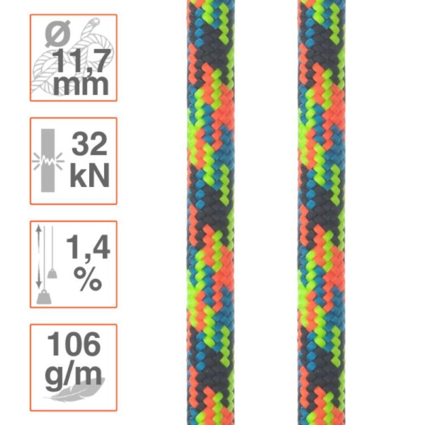 Cuerda Ø11.7mm XSTATIC para poda y trepa por cuerda simple SRT