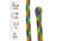 Cuerda Ø11.8mm DRENALINE para poda en altura con técnica de trepa