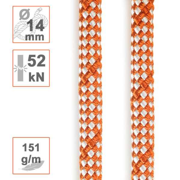 Cuerda apeo SIRIUS BULL Ø14mm para bajar ramas y trozas de poda
