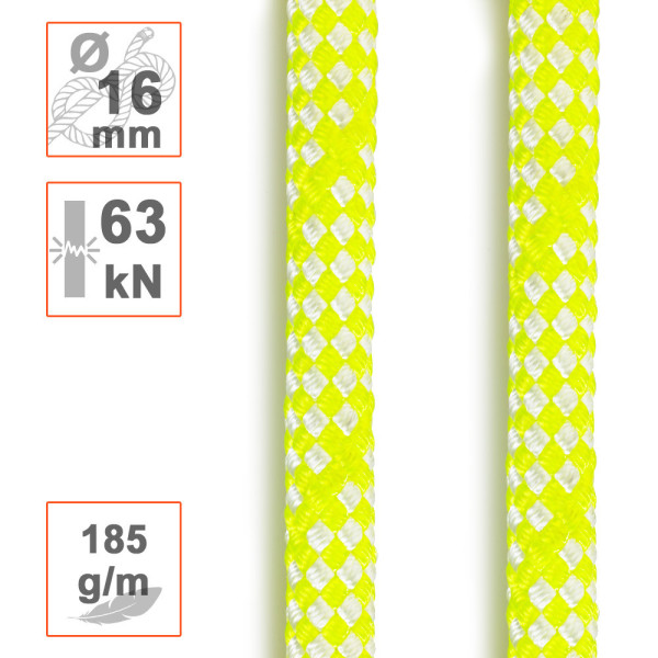 Cuerda de apeo SIRIUS BULL Ø16mm para poda y tala de árboles