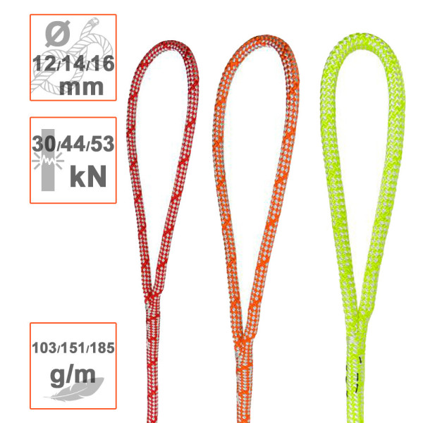 Cuerda apeo SIRIUS BULL Ø12mm con ojo para poda y tala de árboles