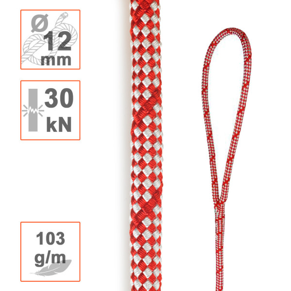 Cuerda apeo SIRIUS BULL Ø12mm con ojo para poda y tala de árboles