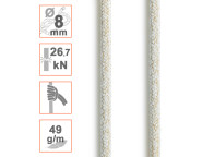 Cordino Ø8mm NOMEX HRC para nudos de fricción autoblocantes