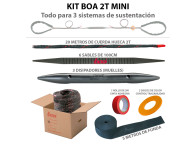 Kit BOA 2T con 3 conjuntos de sustentación y sujeción de árboles
