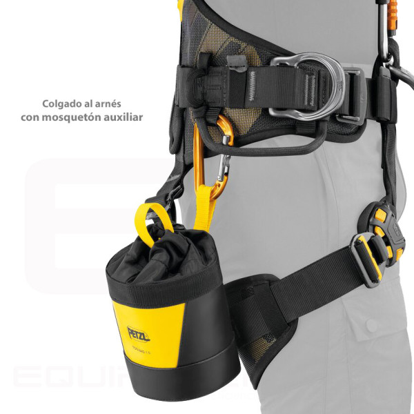Saquito portaherramientas TOOLBAG S de Petzl capacidad 1,5 Litros