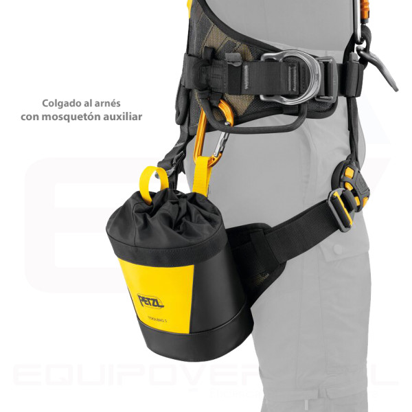 Bolsa portaherramientas TOOLBAG M de Petzl con capacidad 3 Litros