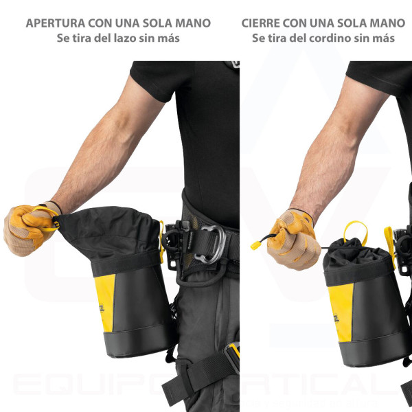Bolsa portaherramientas TOOLBAG M de Petzl con capacidad 3 Litros