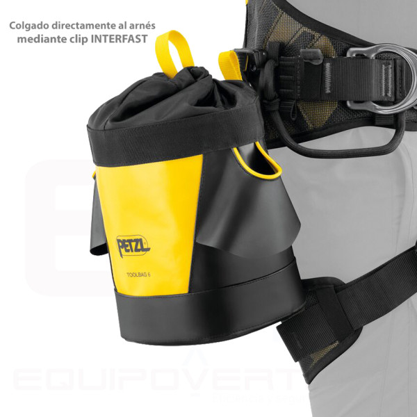 Bolsa portaherramientas TOOLBAG L Petzl con capacidad de 6 litros