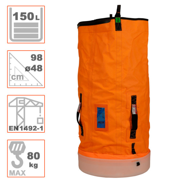 Petate 4897 certificado hasta 80kg Capacidad 150L Diámetro Ø48cm