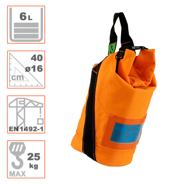 Petate portaherramientas 2651 certificado 25kg. Diámetro Ø16cm