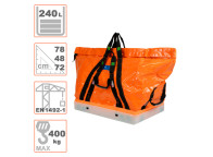 Saca 4321 certificada para elevación de 400kg. Dim 77x46x72cm