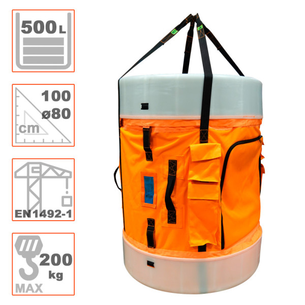 Cubo 5222 TOOL STATION 500L para reparación palas sector eólico