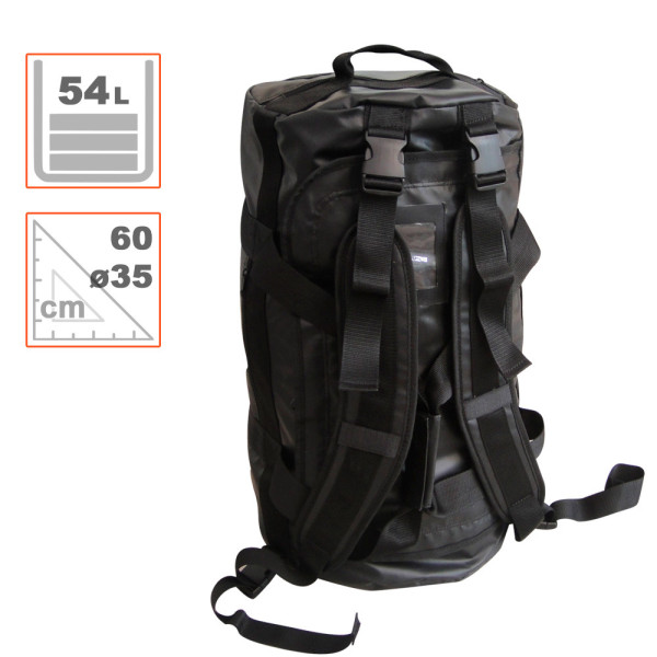 Mochila 54 L porta equipo. Grande, material, herramienta, deporte