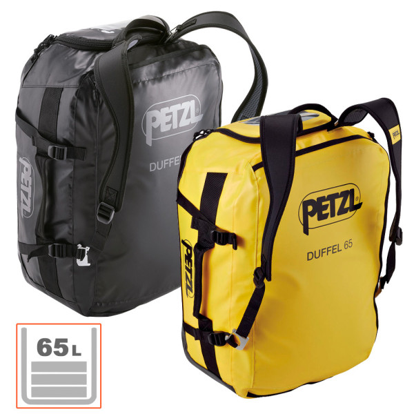 Mochila DUFFEL 65L Petzl con hombreras amovibles y gran apertura