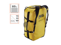 Mochila DUFFEL 85L Petzl con asas, hombreras y gran apertura