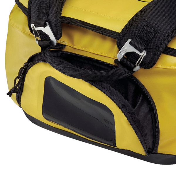 Mochila DUFFEL 85L Petzl con asas, hombreras y gran apertura