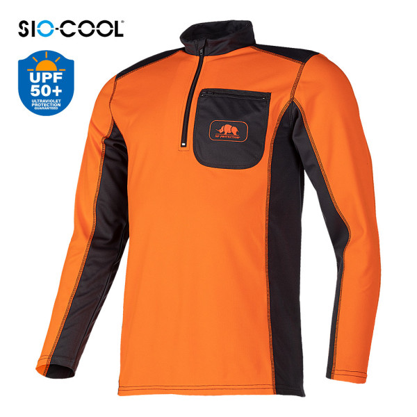 Camiseta técnica de manga larga Hi-Viz con protección solar UPF50