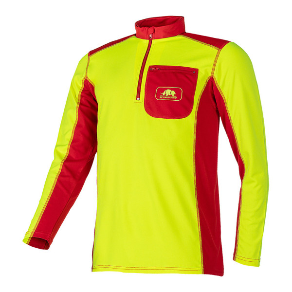 Camiseta manga larga Hi-Viz amarilla con protección solar UPF50 2