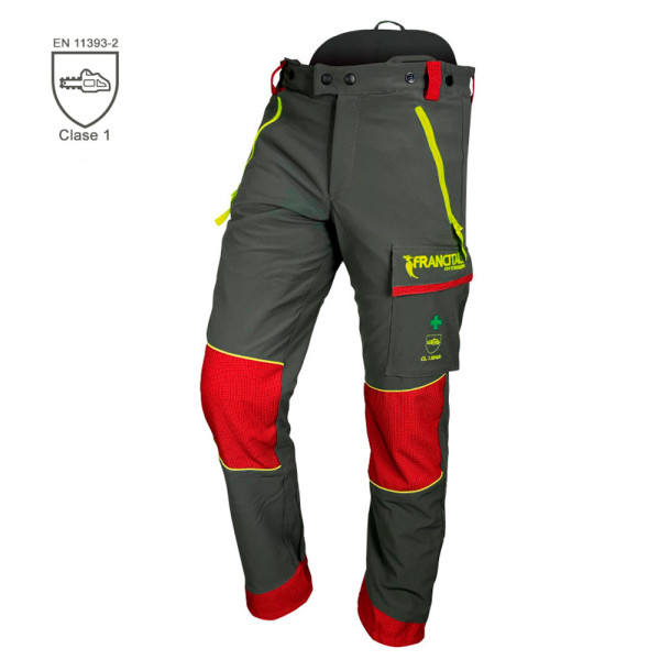 Pantalón anticorte HELIOS para poda y tala de árboles con arnés