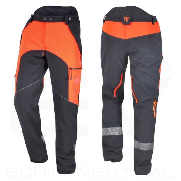 Pantalón anticorte HERMES para poda y tala de árboles con arnés
