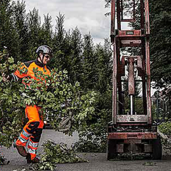Pantalón anticorte ARBORIST HI-VIZ para poda de árboles con arnés