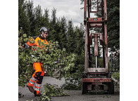 Pantalón anticorte ARBORIST HI-VIZ para poda de árboles con arnés