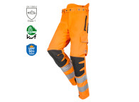 Pantalón anticorte ARBORIST HI-VIZ para poda de árboles con arnés