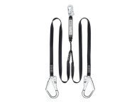 Cabo doble cinta longitud 1,8m con 2 ganchos 50mm y absorbedor