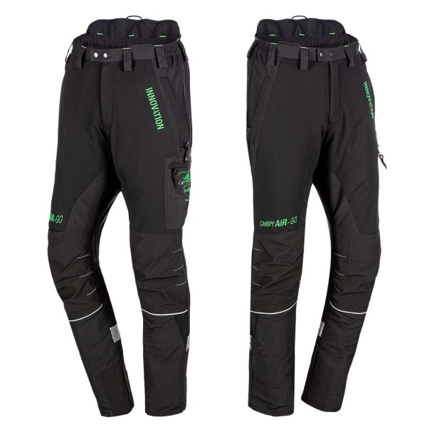 Pantalón anticorte CANOPY AIR-GO negro SIP para poda y trepa