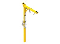 Pescante con mástil integrado 610mm para espacios confinados