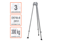 Kit trípode DB-A3 de Ikar para acceso a espacios confinados