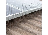 Barrera antipalomas para placas solares con Varillas de 21cm