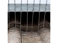 Barrera antipalomas para placas solares con Varillas de 21cm