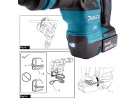 Martillo demolición 18V Makita DHK180Z motor BL sin escobillas